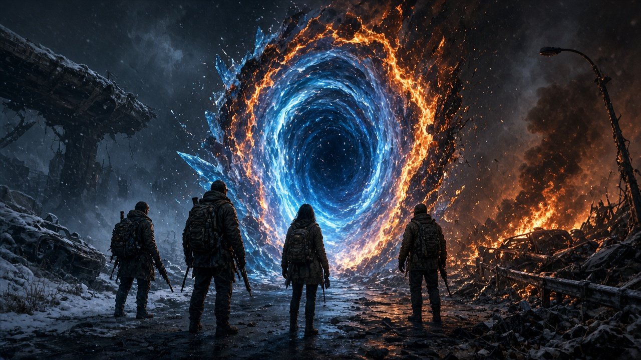 Survivors facing a rift of ice and fire